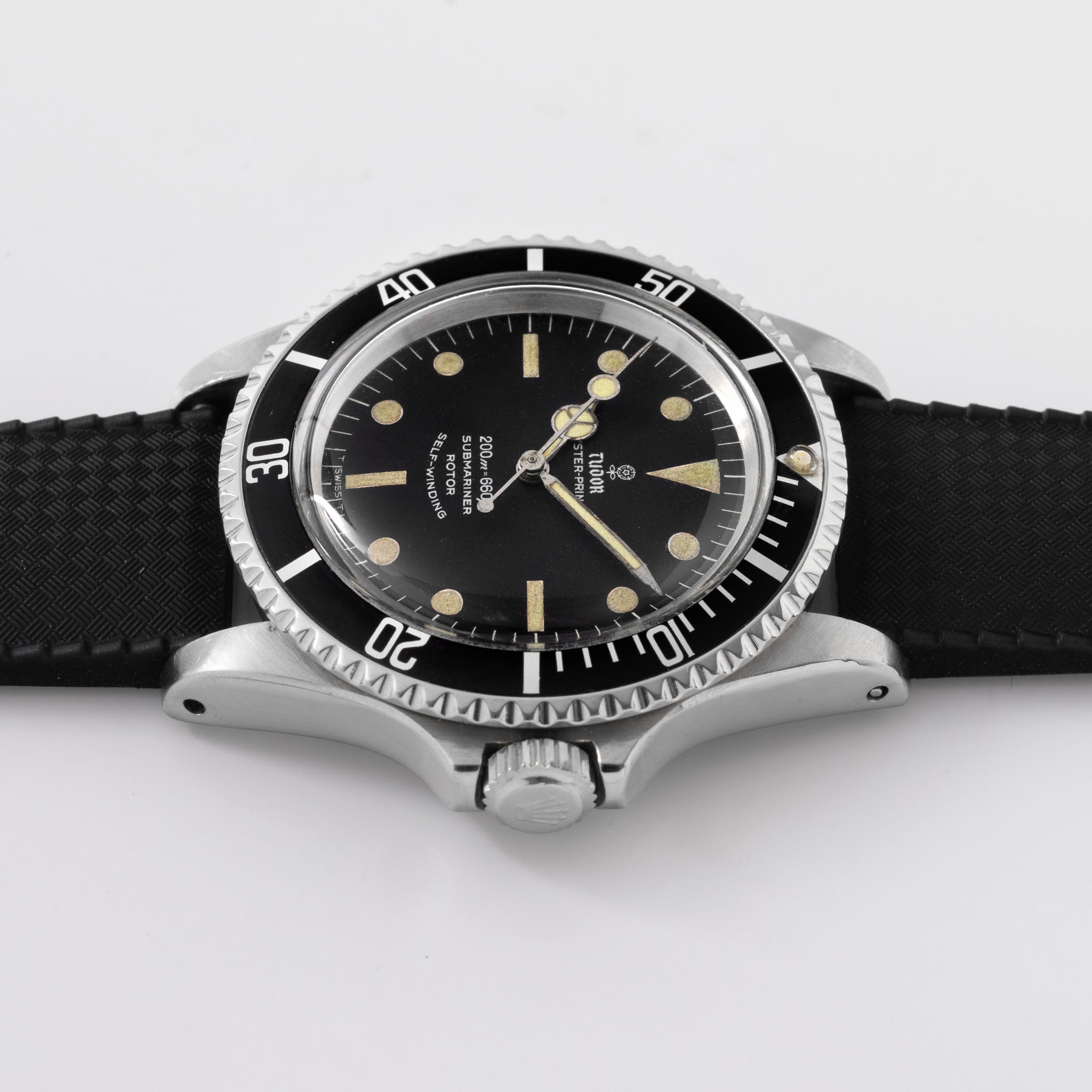 Tudor Submariner White Writing Matte Dial Ref 7928