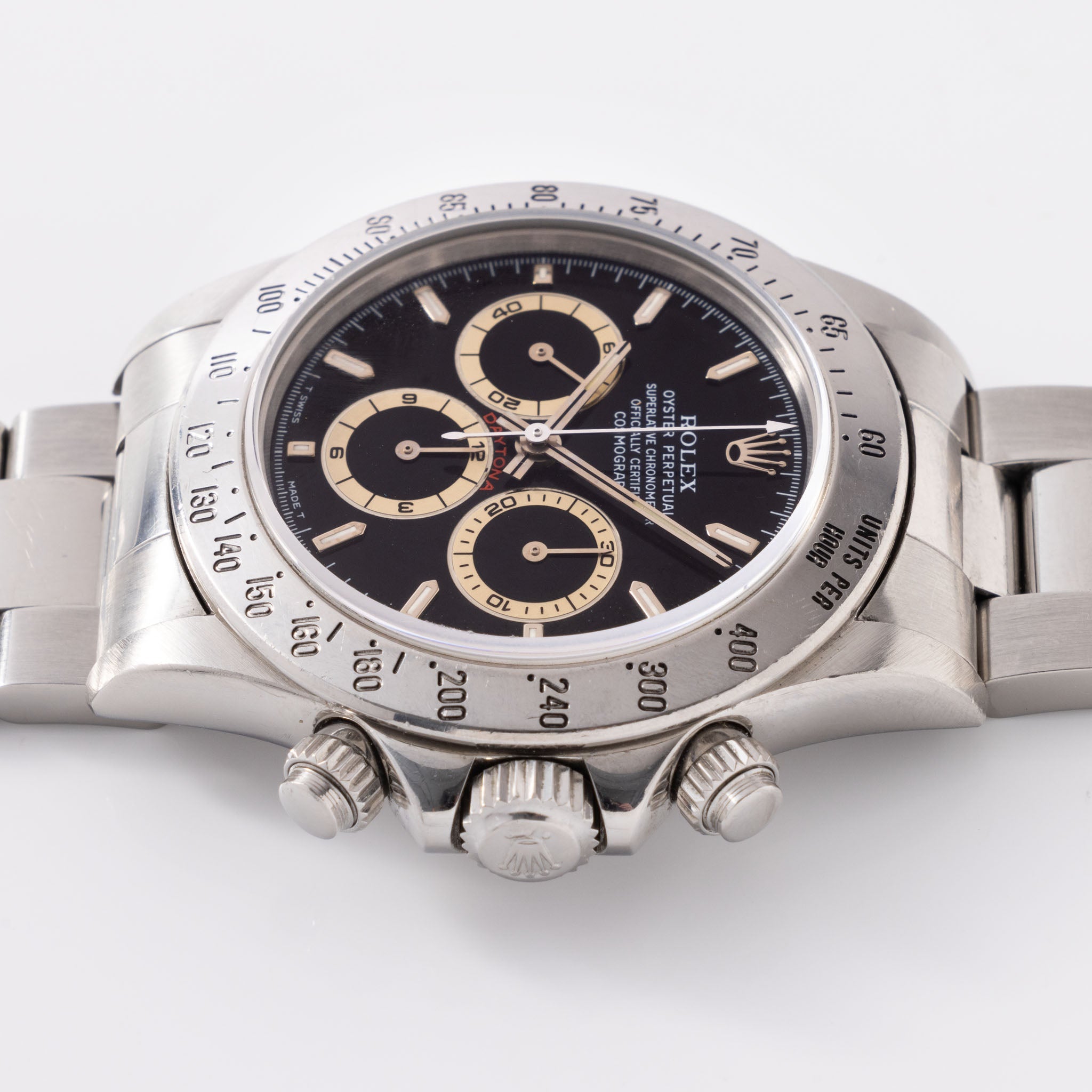 Rolex Cosmograph Daytona Black Dial Box and Papers Ref 16520