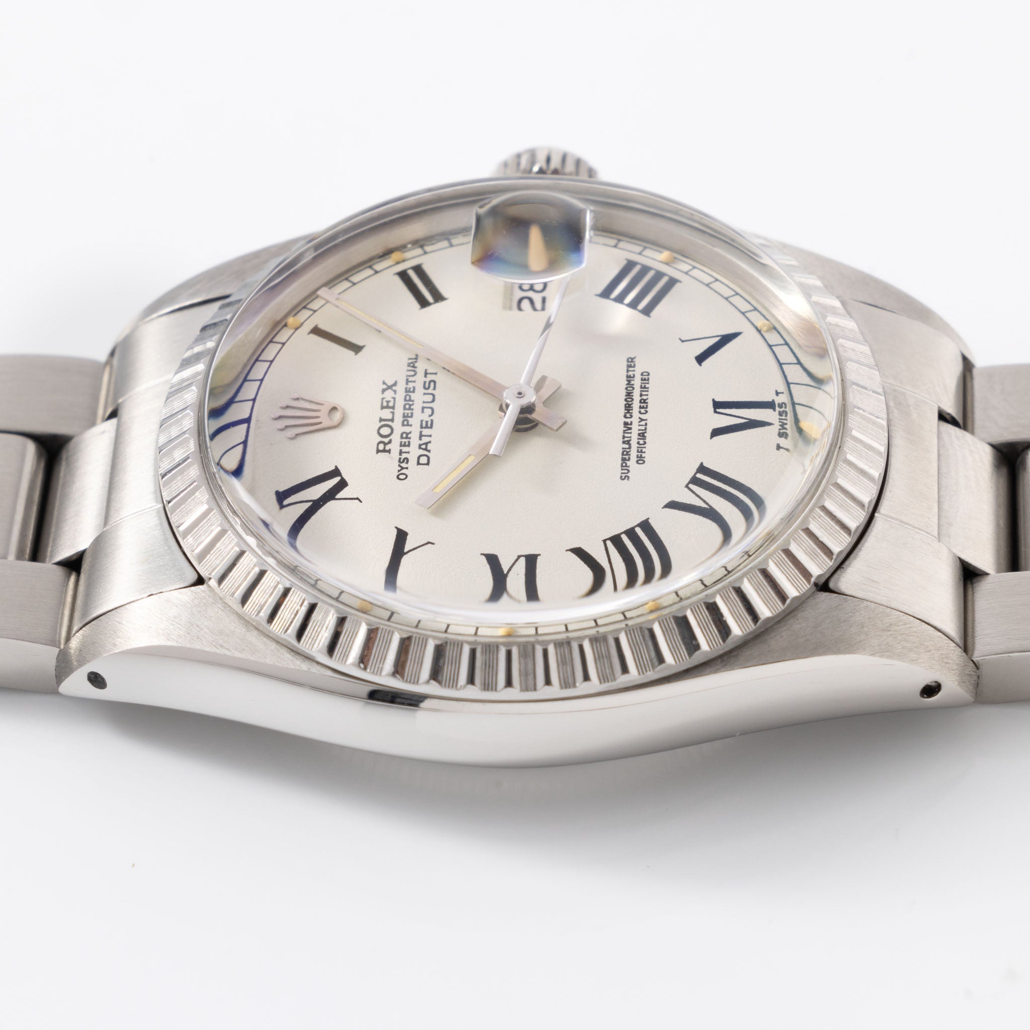 Rolex Datejust White Buckley Dial Ref 1603