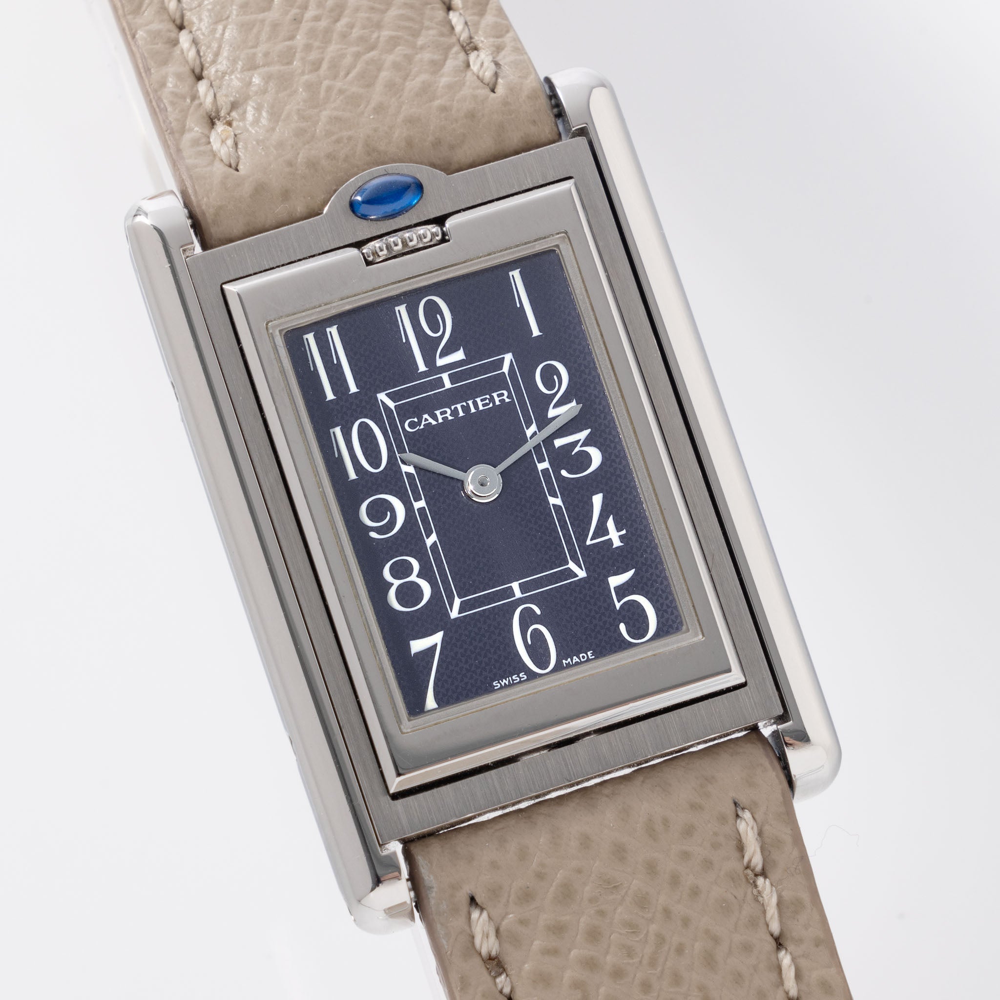 Cartier Tank Basculante Slate Grey Dial Ref 2405 