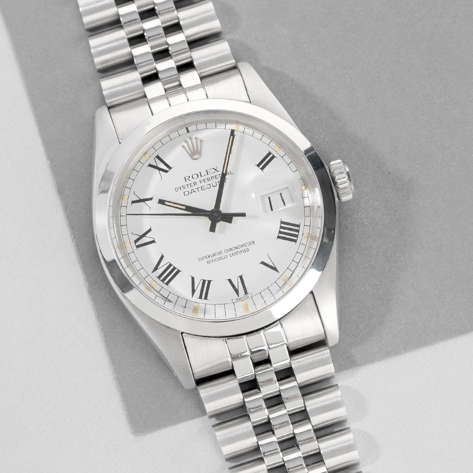 Rolex Datejust Ref. 16000 Buckley Dial with Papers