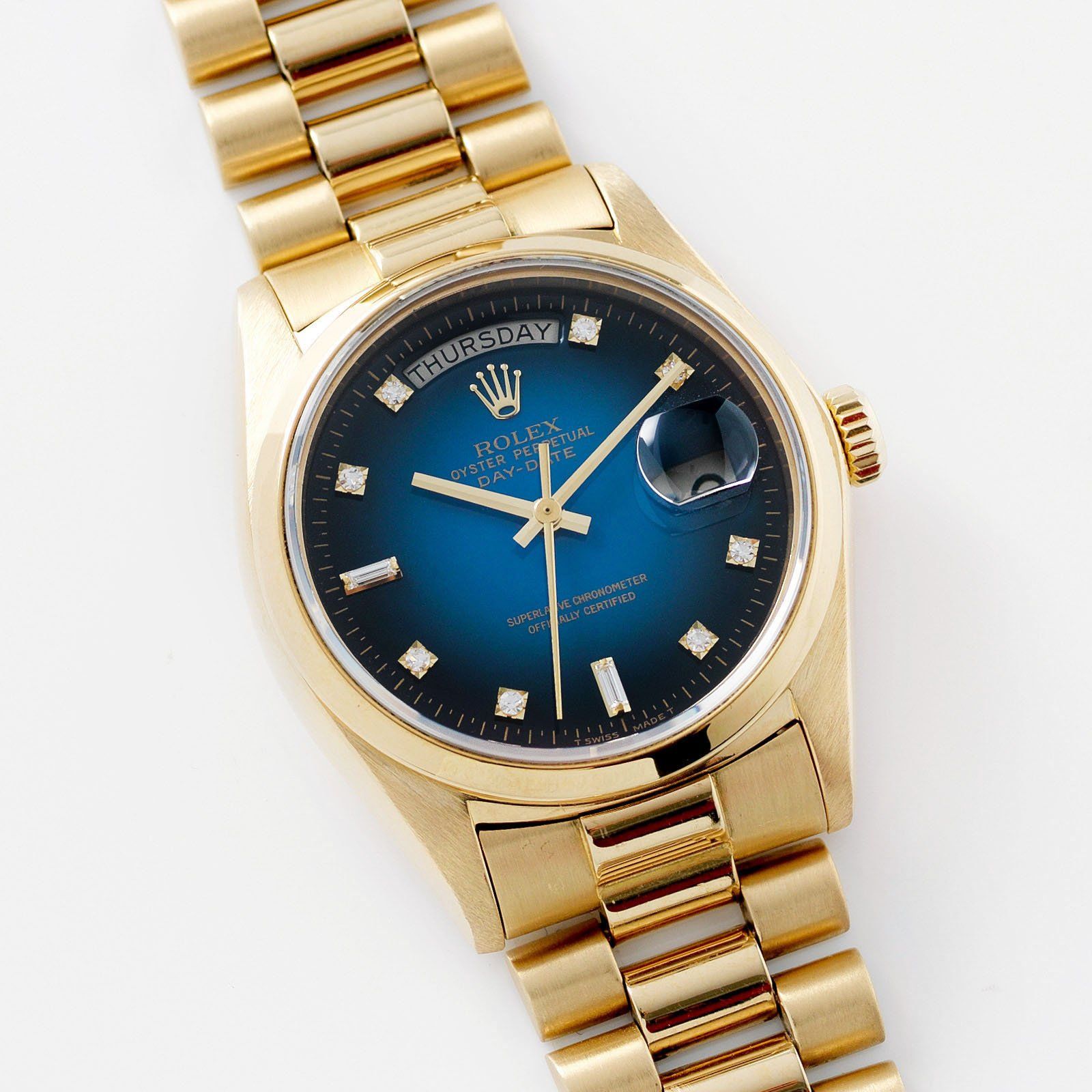 Rolex Day-Date Blue Dégradé Dial 18028