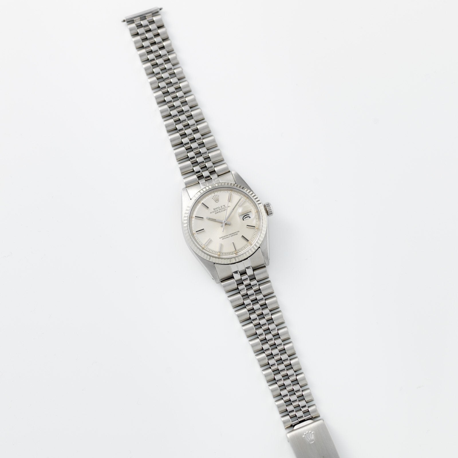 Rolex Datejust 1601 Silver Soleil Dial 