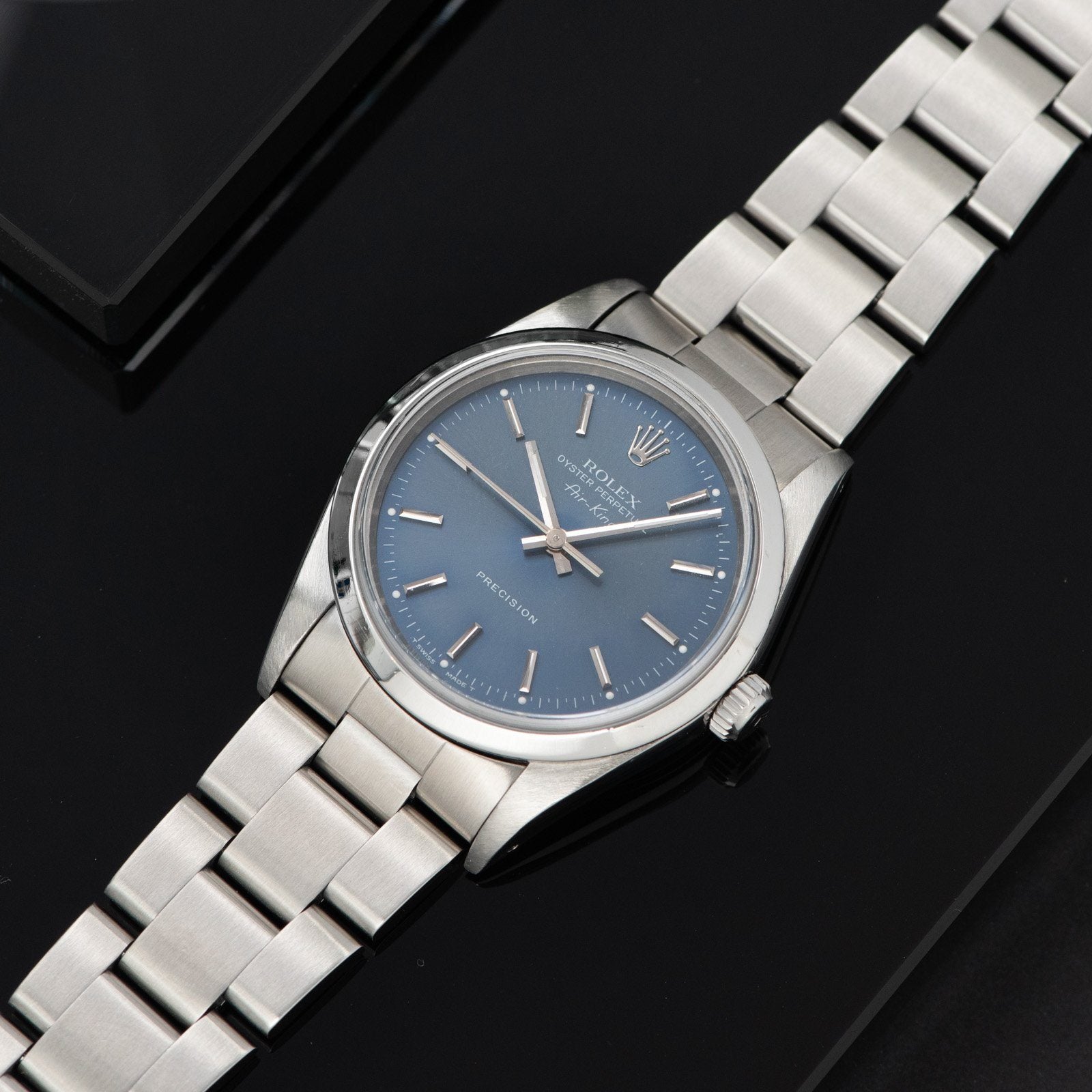 Rolex Air King Reference 14000 Blue Soleil Dial