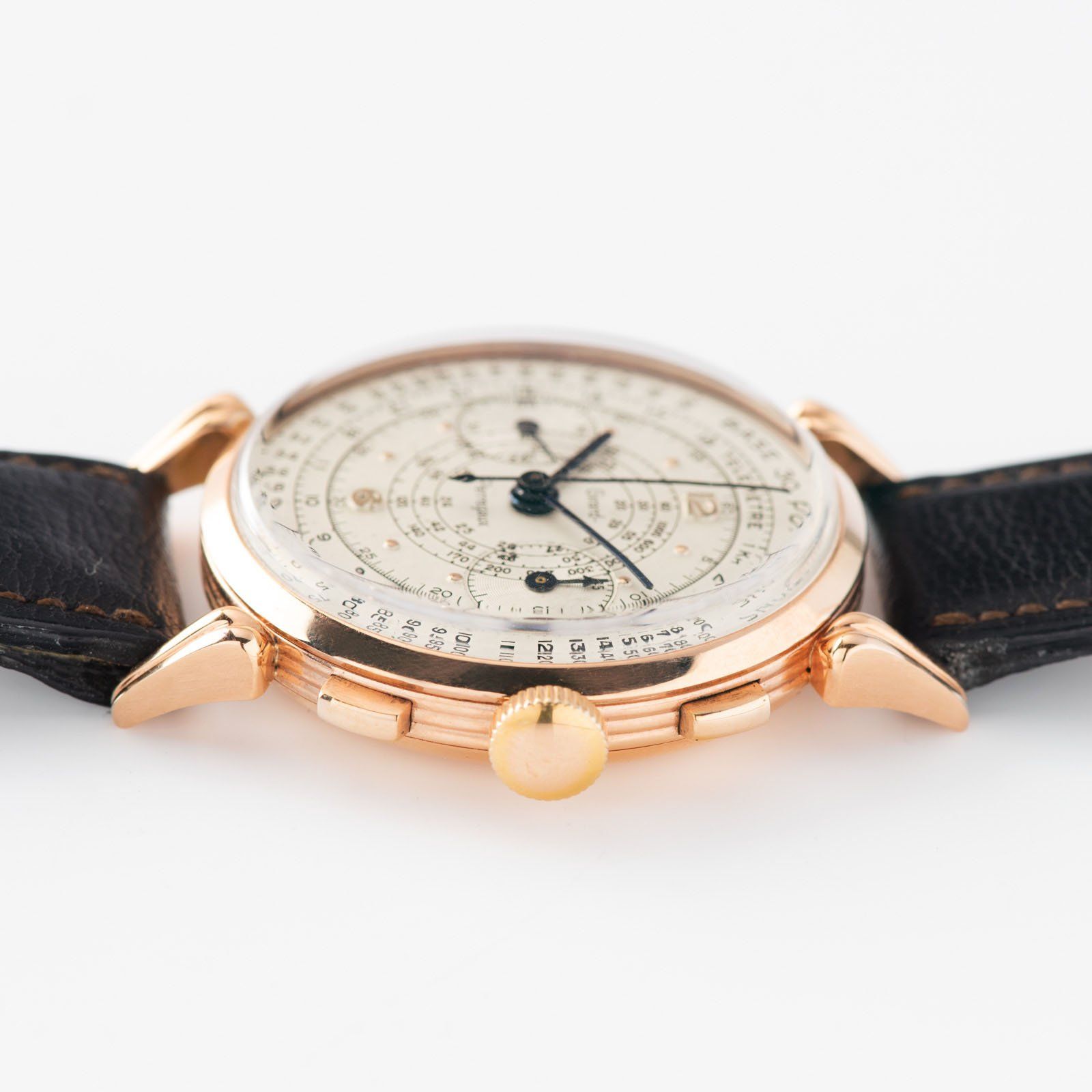 Girard Perregaux Pink Gold Pulsations Chronograph 1950s 