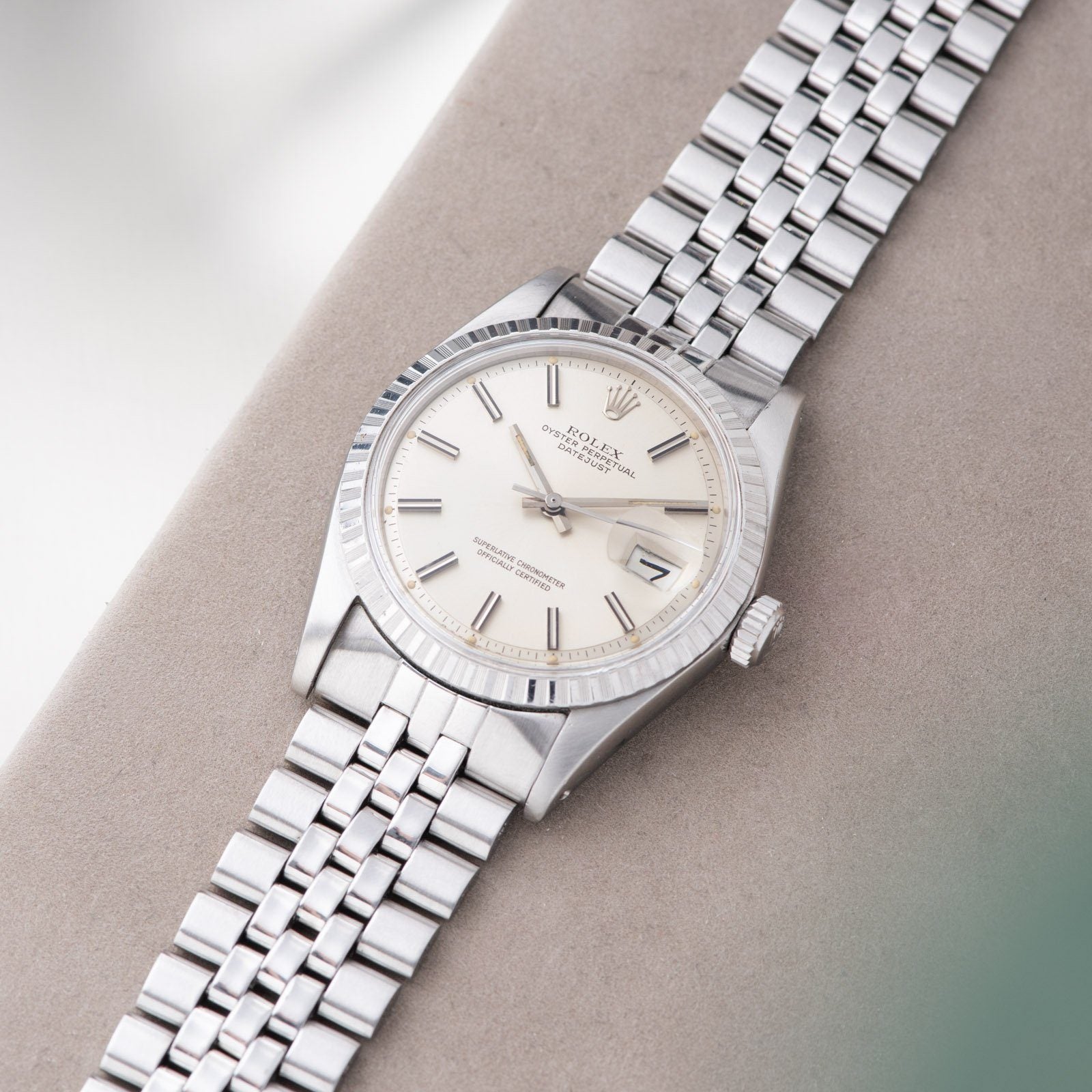 Rolex Datejust  Matte Silver Sigma Dial 1603