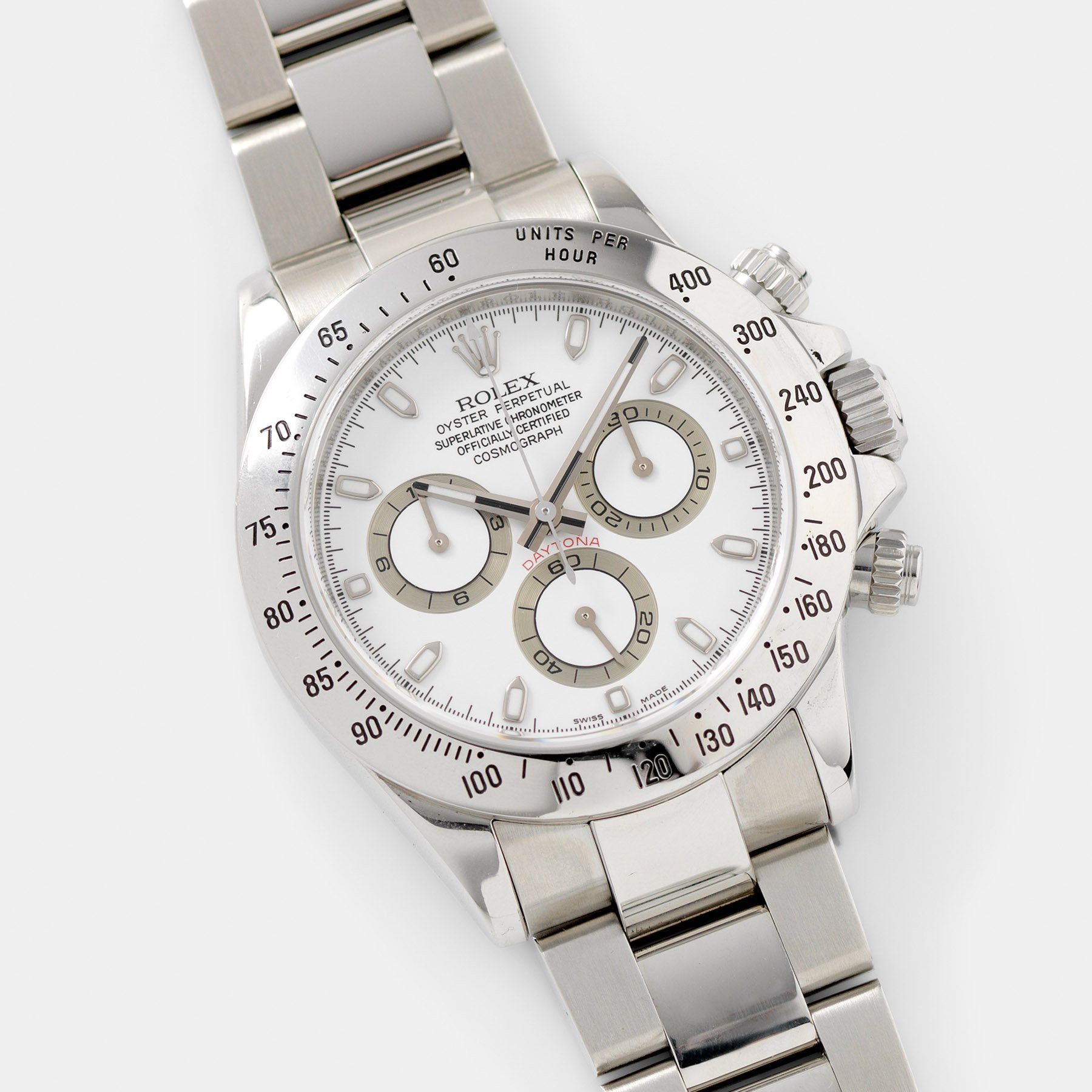 Rolex Daytona Steel 116520 White Dial with Guarantee