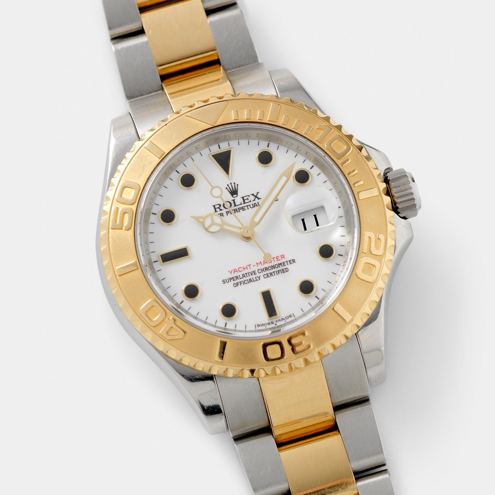 Rolex Yachtmaster Steel and Gold 16623 Onyx Markers