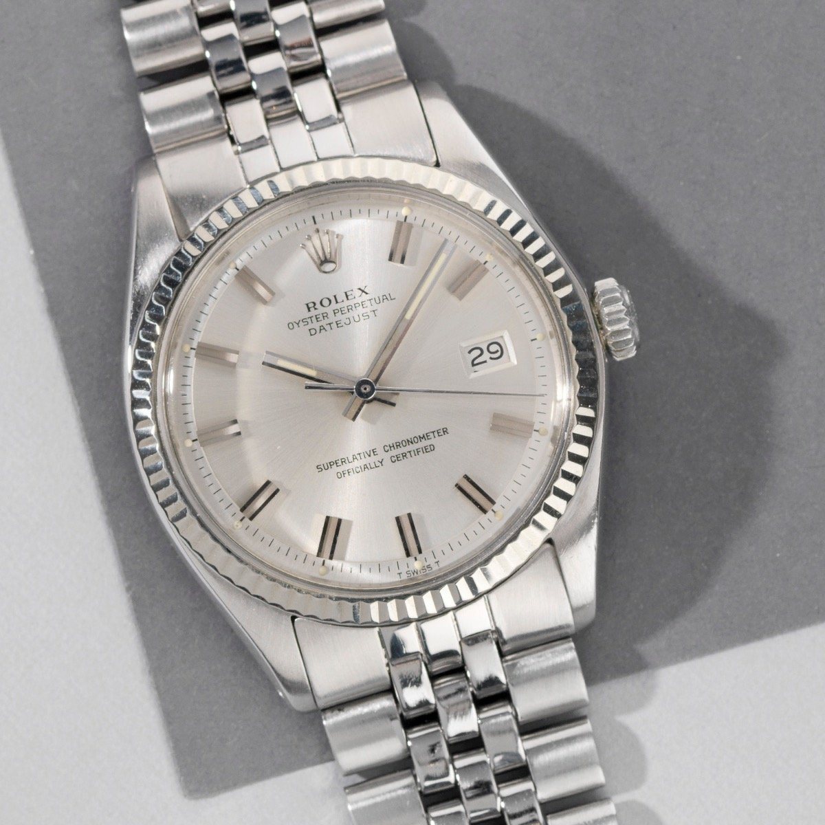 Rolex Datejust Reference 1601 Wide Boy Dial