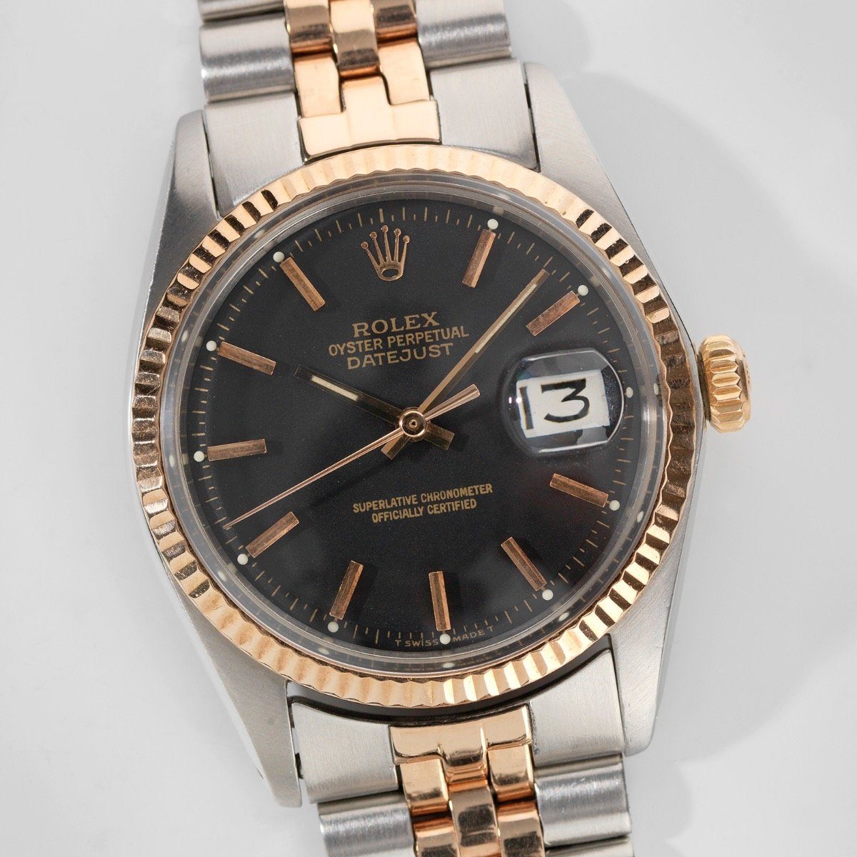 Rolex Datejust Two Tone ‘Rose’ Gold 1601