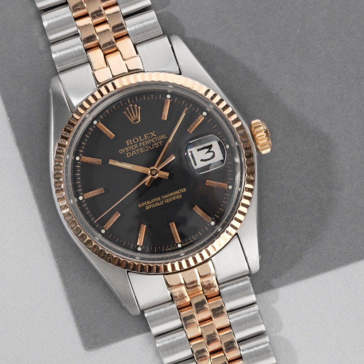 Rolex Datejust Two Tone ‘Rose’ Gold 1601