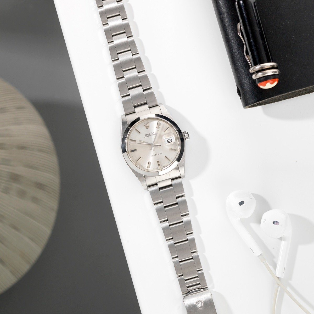 Rolex Oysterdate Silver Dial Reference 6694