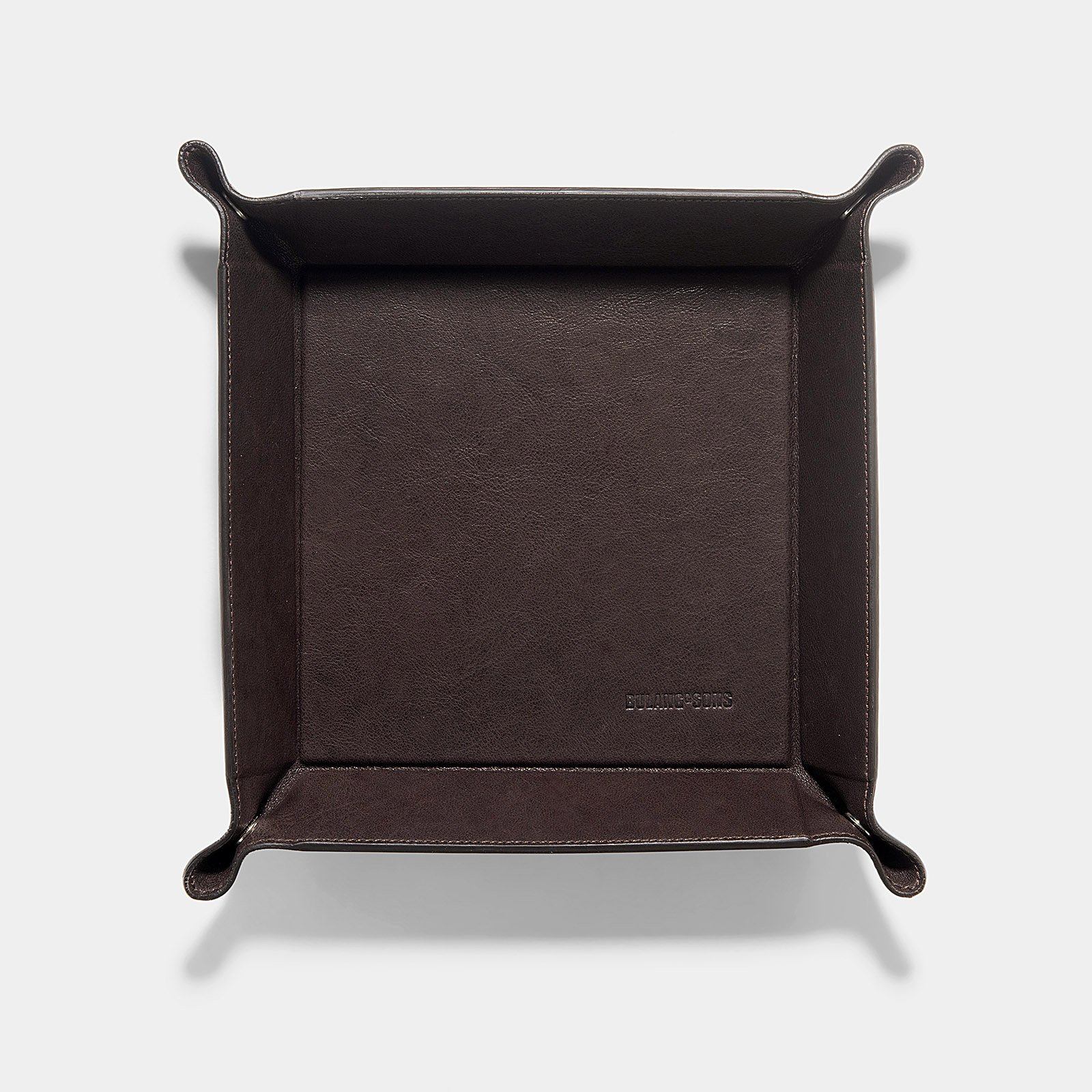 Washed Brown Big Leather Valet Tray