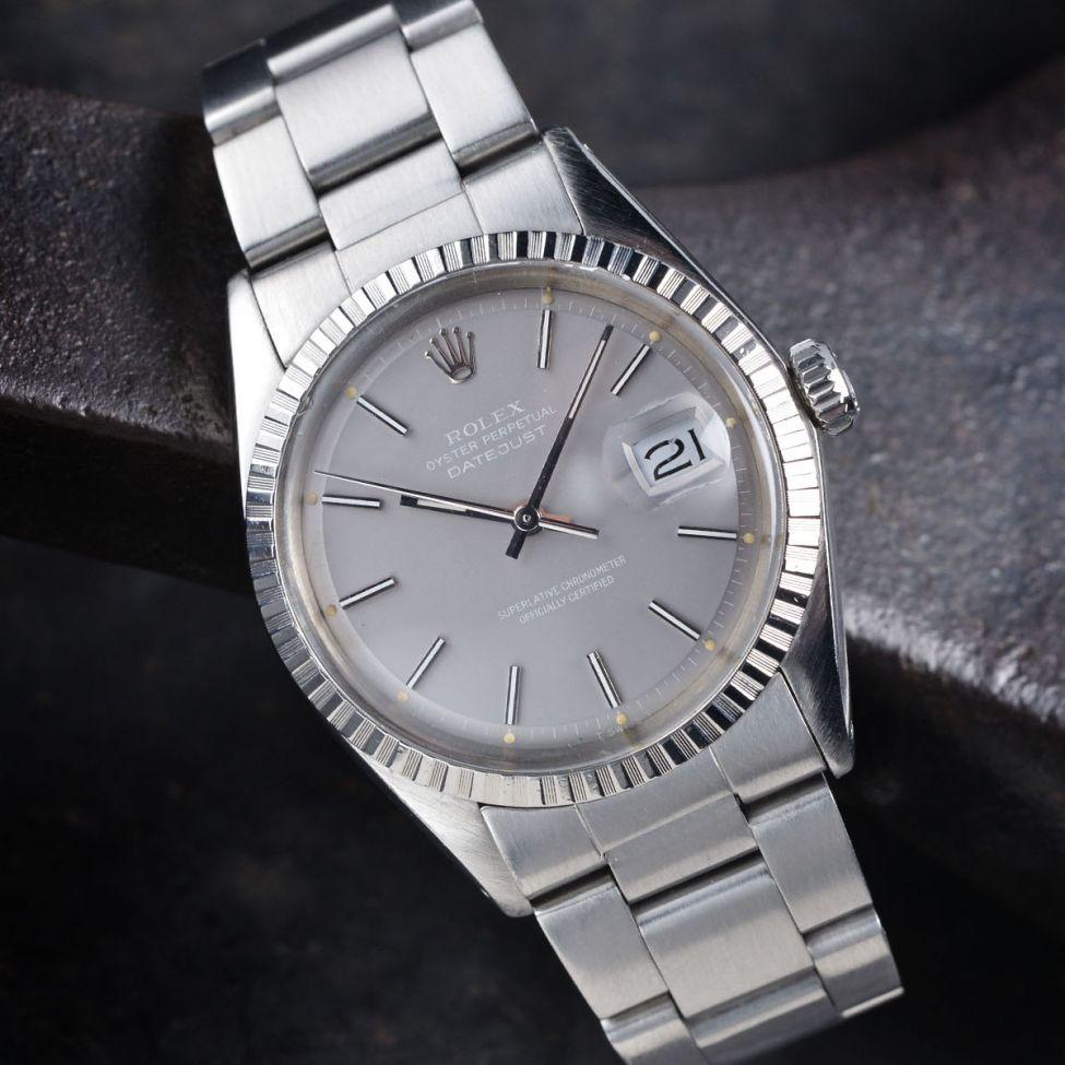 ROLEX 1603 DATEJUST GHOST GREY DIAL