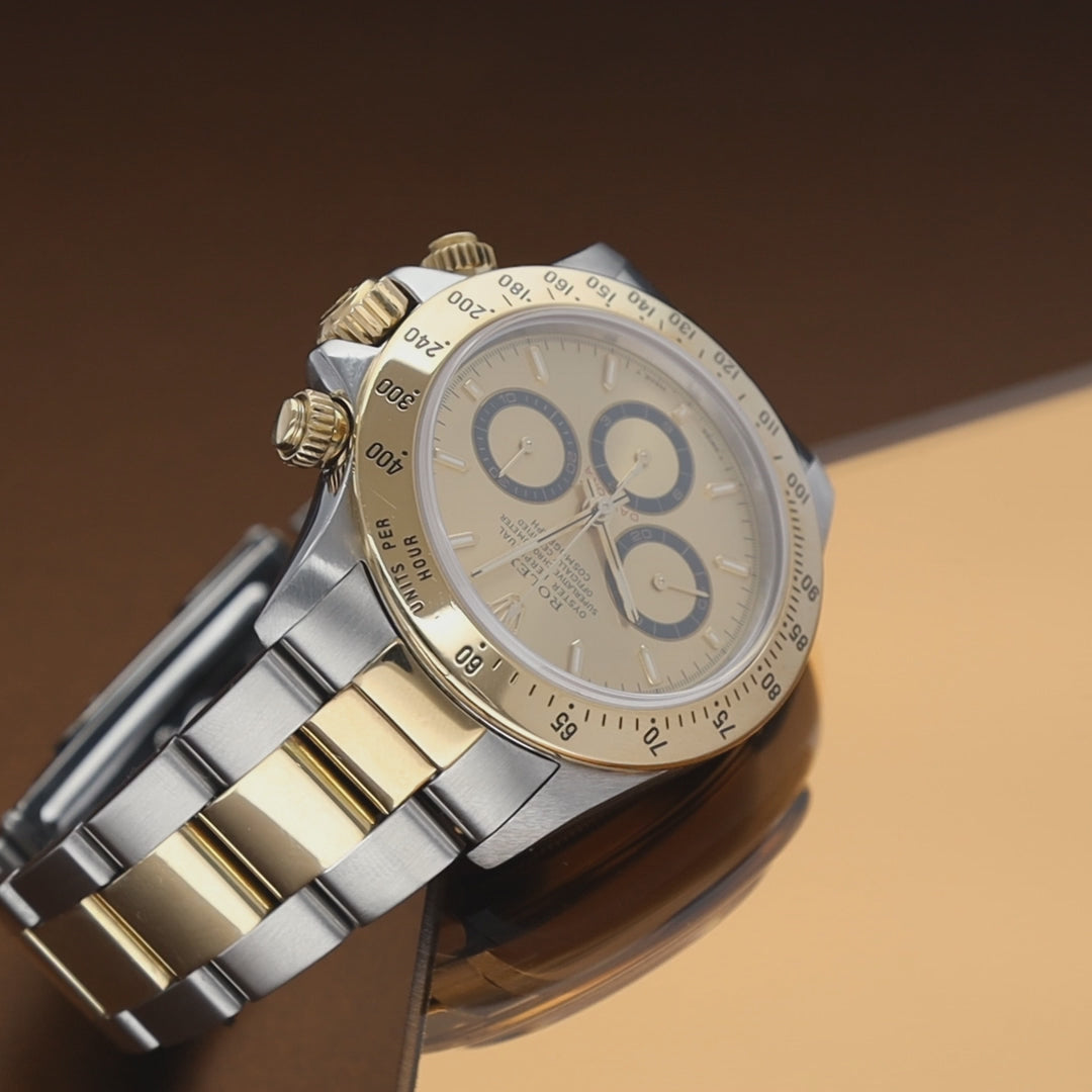 Rolex Cosmograph Daytona 16523 Steel and Gold Champagne Dial